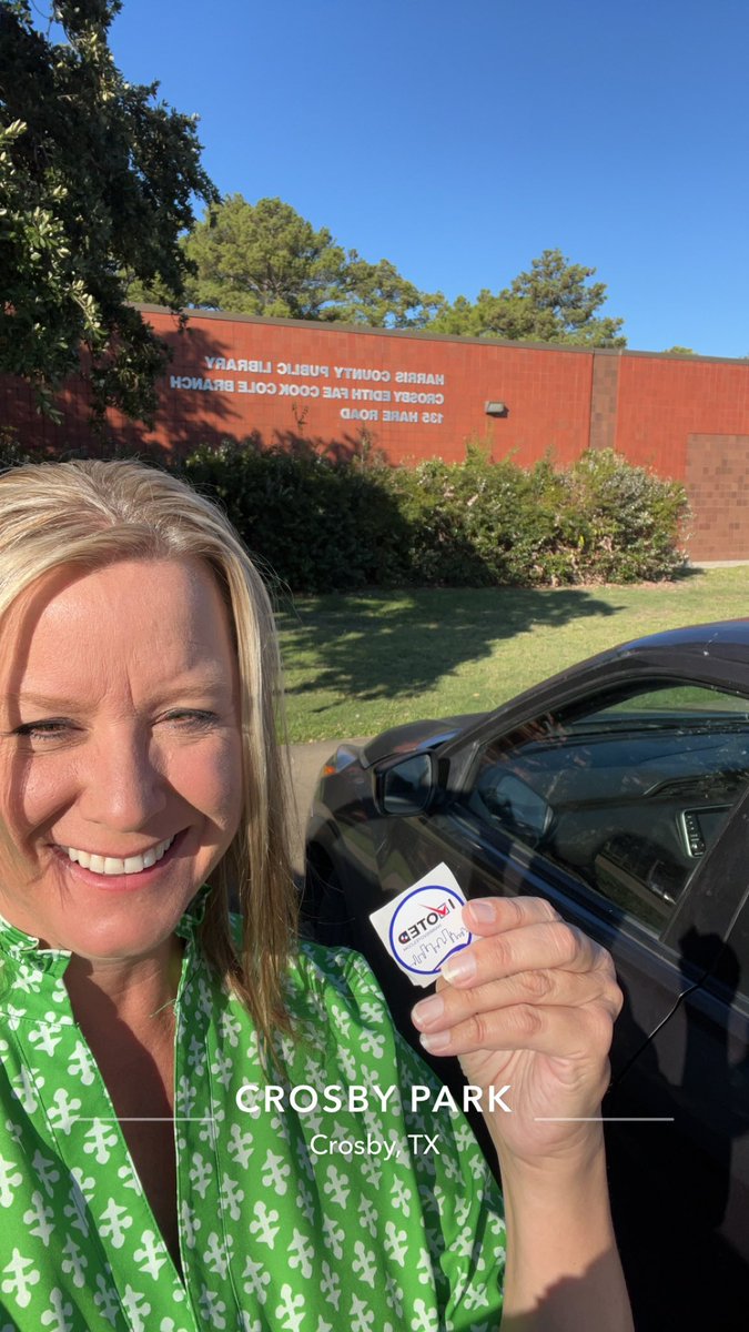 Feels good to start the day off by casting my vote!