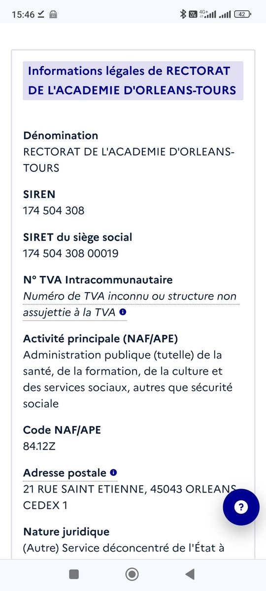 bdeguerville's tweet image. L'annuaire des entreprises
L'État a développé ce site qui permet de retrouver les données sur une entreprise, association ou administration : SIREN, code NAF/APE, numéro TVA, chiffre d'affaires, labels, convention collective...
🔗annuaire-entreprises.data.gouv.fr
#EcoGestion #EcoDroit