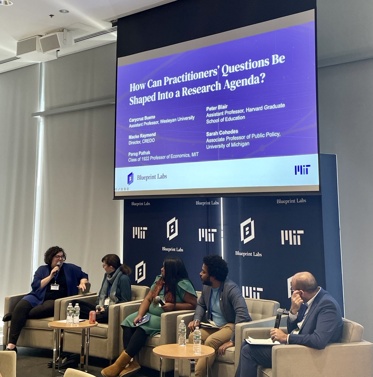 MIT Blueprint Labs (@blueprintmit) on Twitter photo How can practitionersâ questions be shaped into a research agenda? Today at the Charter School Research Collaborative, education researchersâ
<a href="/pqblair/">Dr. Peter Q. Blair</a>, <a href="/steading/">Macke Raymond</a>, <a href="/CarycruzBueno/">Dr. Carycruz Bueno</a>, <a href="/prof_parag/">Parag Pathak</a>, &
<a href="/SarahCohodes/">Sarah Cohodes</a>â discuss approaches and challenges in studying the charter school space. How can practitionersâ questions be shaped into a research agenda? Today at the Charter School Research Collaborative, education researchersâ
<a href="/pqblair/">Dr. Peter Q. Blair</a>, <a href="/steading/">Macke Raymond</a>, <a href="/CarycruzBueno/">Dr. Carycruz Bueno</a>, <a href="/prof_parag/">Parag Pathak</a>, &
<a href="/SarahCohodes/">Sarah Cohodes</a>â discuss approaches and challenges in studying the charter school space.