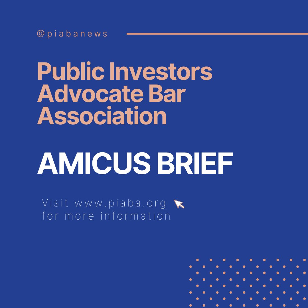 AMICUS BRIEF: Alpine Securities Corp. and Scottsdale Capital Advisors Corp. v. FINRA and USA, Amicus Brief of PIABA in Support of Defendant-Appellee, US District Court for the District of Columbia, No. 1:23-Cv-01506-BAH (November 2, 2023) bit.ly/3FPXlTL