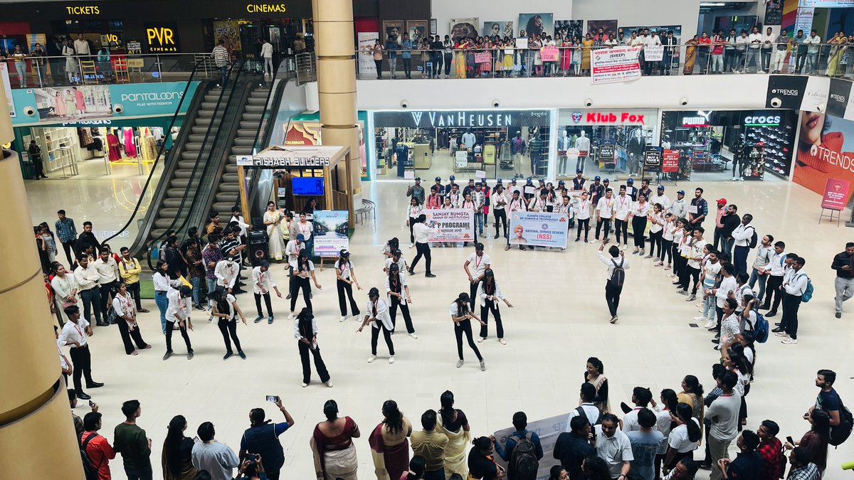 Jai Hind 🇮🇳

We, volunteers @Nss_ssgi participated in #votingawareness event organised by Nagar Nigam Bhilai at #SuryaTIMall, Bhilai on 02/11/23.

@_NSSIndia
@YASMinistry
@NSSRDBhopal
@NssChhattisgarh
@ECISVEEP
@ianuragthakur
@ashokshrotinss
@Rajkumarnss
@NeetaBajpai5
@dr_dsraghu