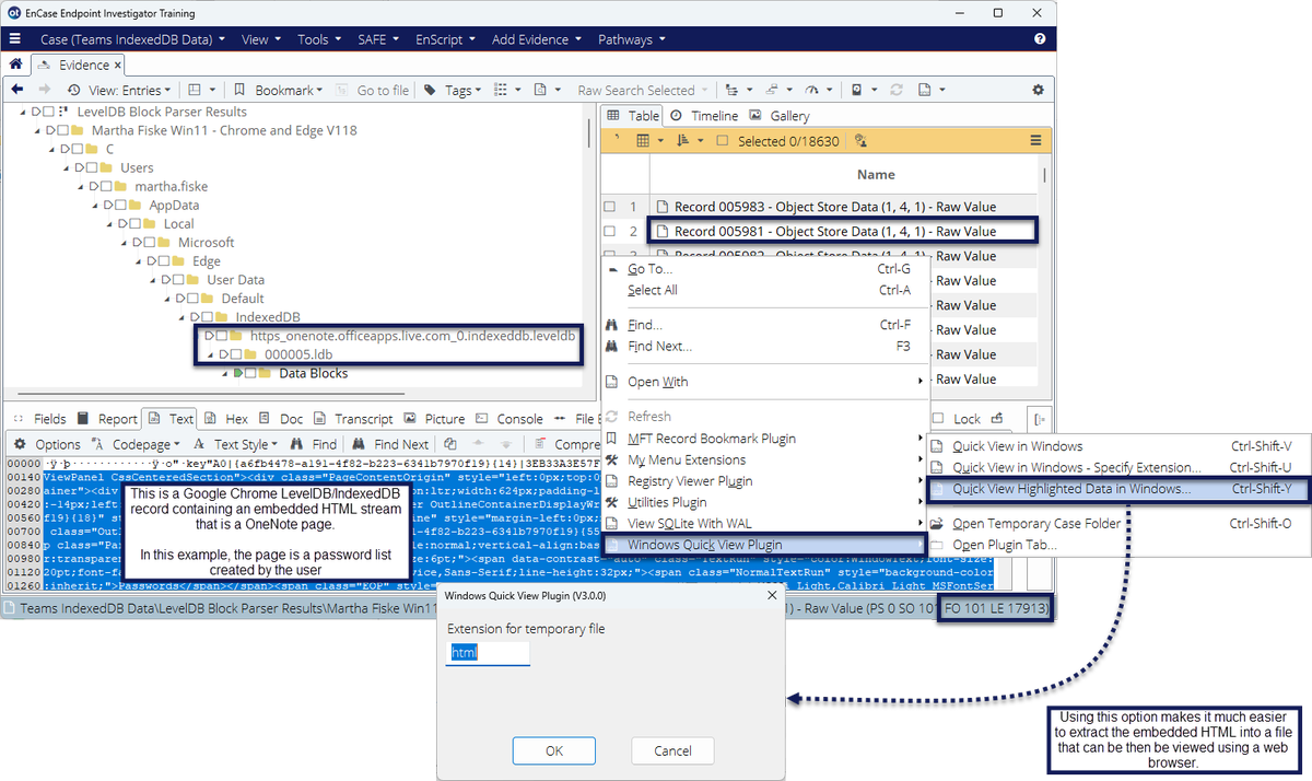 SimonDCKey's tweet photo. V3 of the #EnCase Windows Quick View Plugin #EnScript facilitates easier viewing of embedded data using the default Windows application.
https://t.co/h4ALVl6E5i
#DFIR #InfoSec #CaseAutomation #CustomWorkflows @OpenText https://t.co/mSY9nYASoJ
