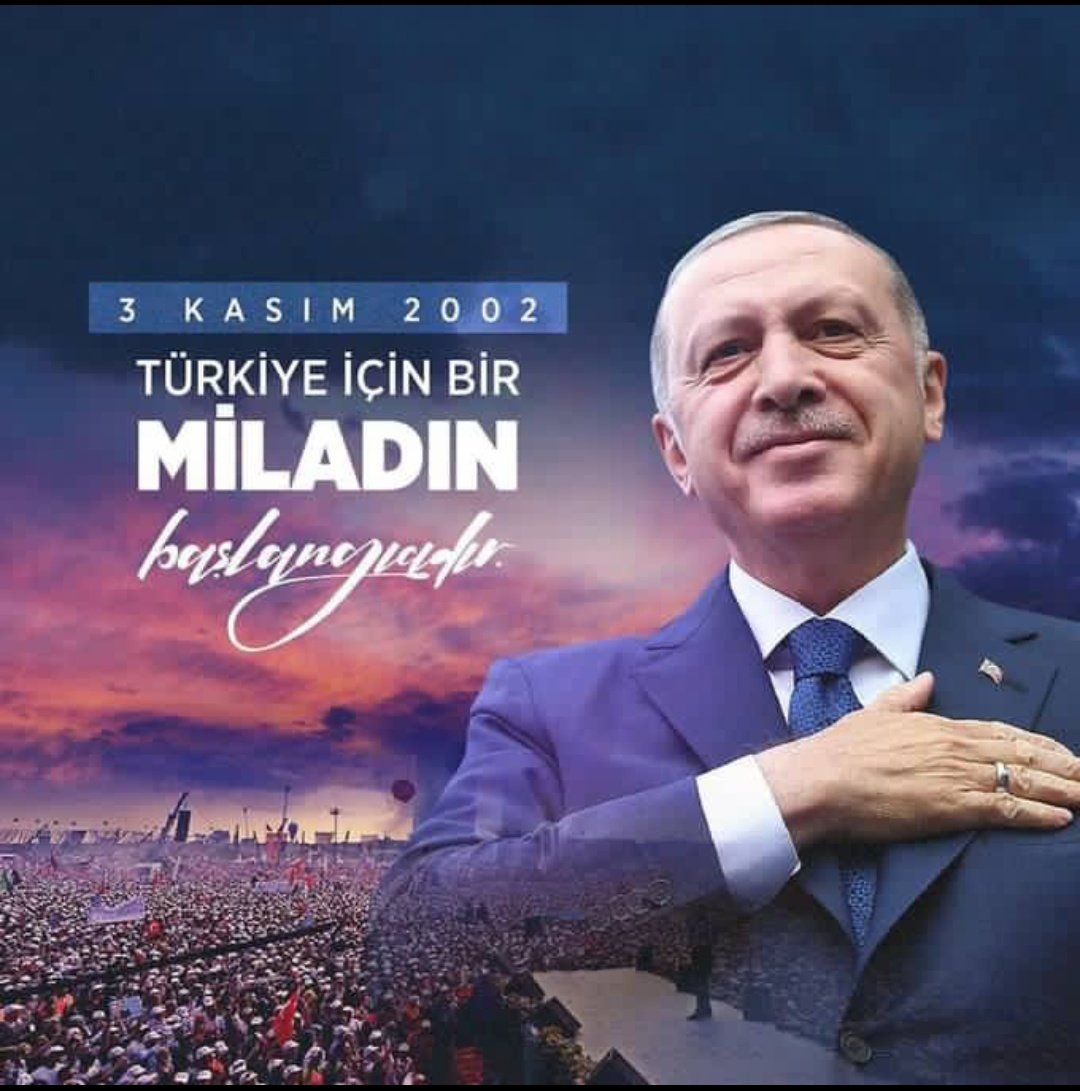ozdmrslm's tweet photo. Türkiye için bir miladın başlangıcıdır
#3Kasim2002 https://t.co/93u0QPRLE9
