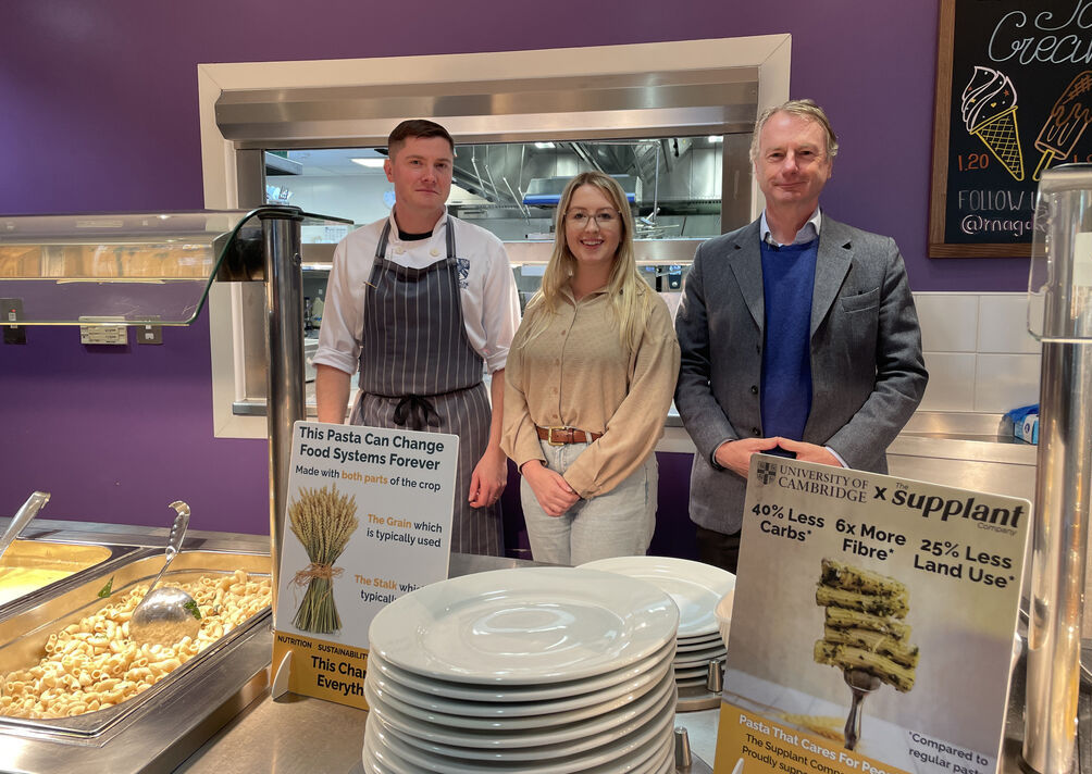 The @SupplantCompany, which started in the Department and works closely with @DupreeLab, has launched its revolutionary new pasta in the UK in the dining halls of Magdalene College (@magdalenealumni). It is healthier and better for the planet, more here: supplant.com/products