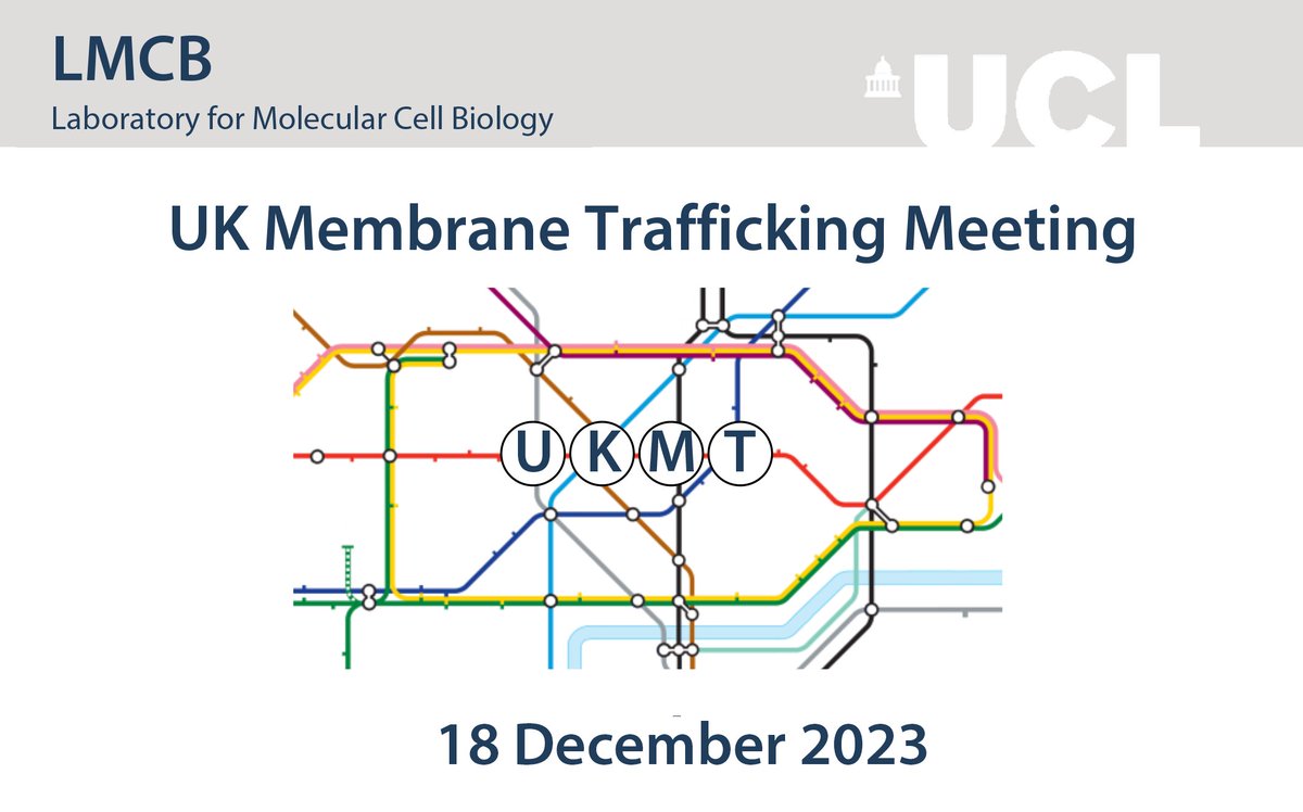 UCL Laboratory for Molecular Cell Biology (@lmcb_ucl) on Twitter photo Registration open for the annual UK Membrane Trafficking Meeting!
When: 18 Dec 2023
Where: Cruciform Building @UCL followed by reception at the <a href="/LMCB_UCL/">UCL Laboratory for Molecular Cell Biology</a>
Register here by 16 Dec: bit.ly/49olKOa Registration open for the annual UK Membrane Trafficking Meeting!
When: 18 Dec 2023
Where: Cruciform Building @UCL followed by reception at the <a href="/LMCB_UCL/">UCL Laboratory for Molecular Cell Biology</a>
Register here by 16 Dec: bit.ly/49olKOa