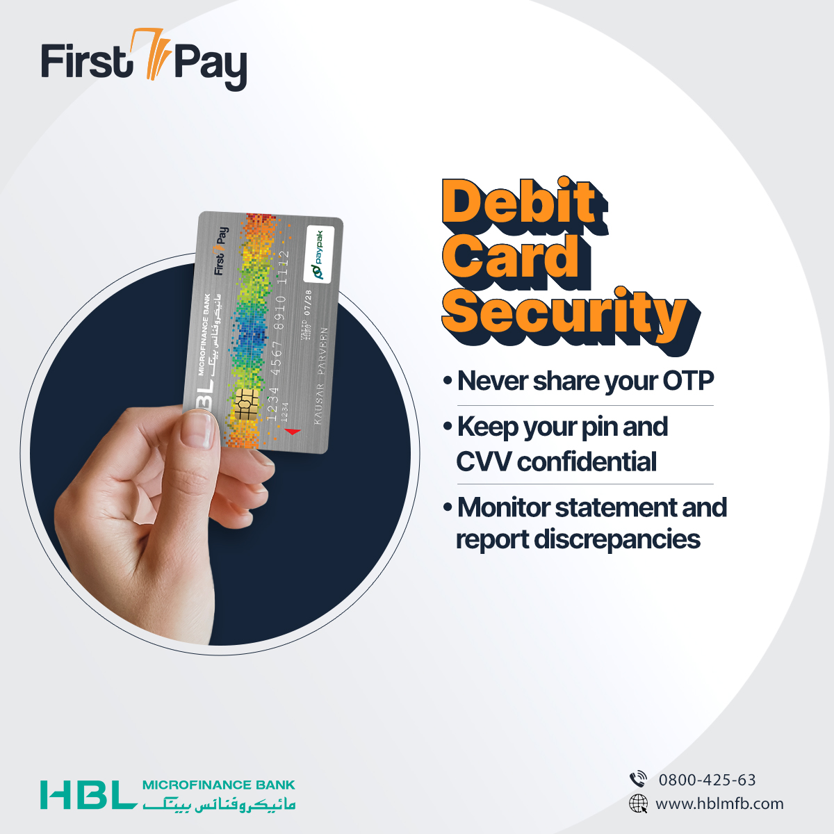 FirstPayHBLMFB's tweet image. Safeguard your financial future with FirstPay. Swipe left to discover essential security tips to keep your money protected with #FirstPayFinsights.

Download FirstPay Now:
onelink.to/hblmfbfp

#FirstPay #Finsights #FinancialSecurity
