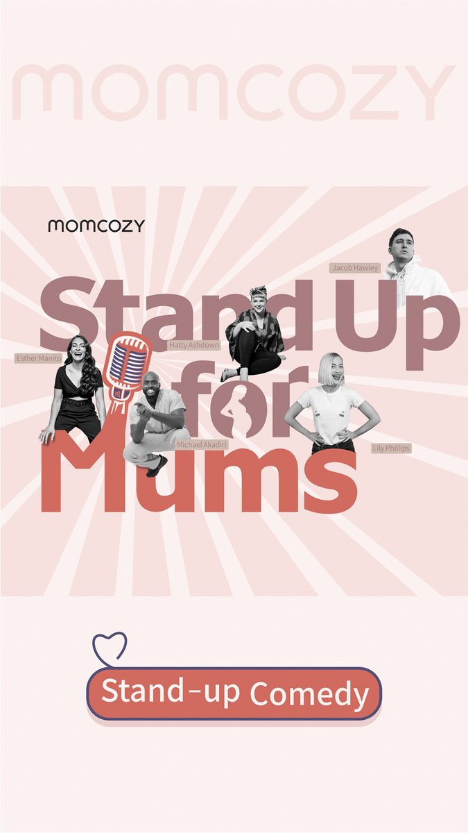 Stand Up For Mums - A Stand Up Comedy Show! Sun 19 Nov @Momcozy4u   @lily_comedy @hawleyjacob @HattyAshdown @MichaelAkadiri @esther_manito  Free Tickets For Mums and Mums to Be. BOOK NOW #standupformums 
eventbrite.co.uk/e/stand-up-for…