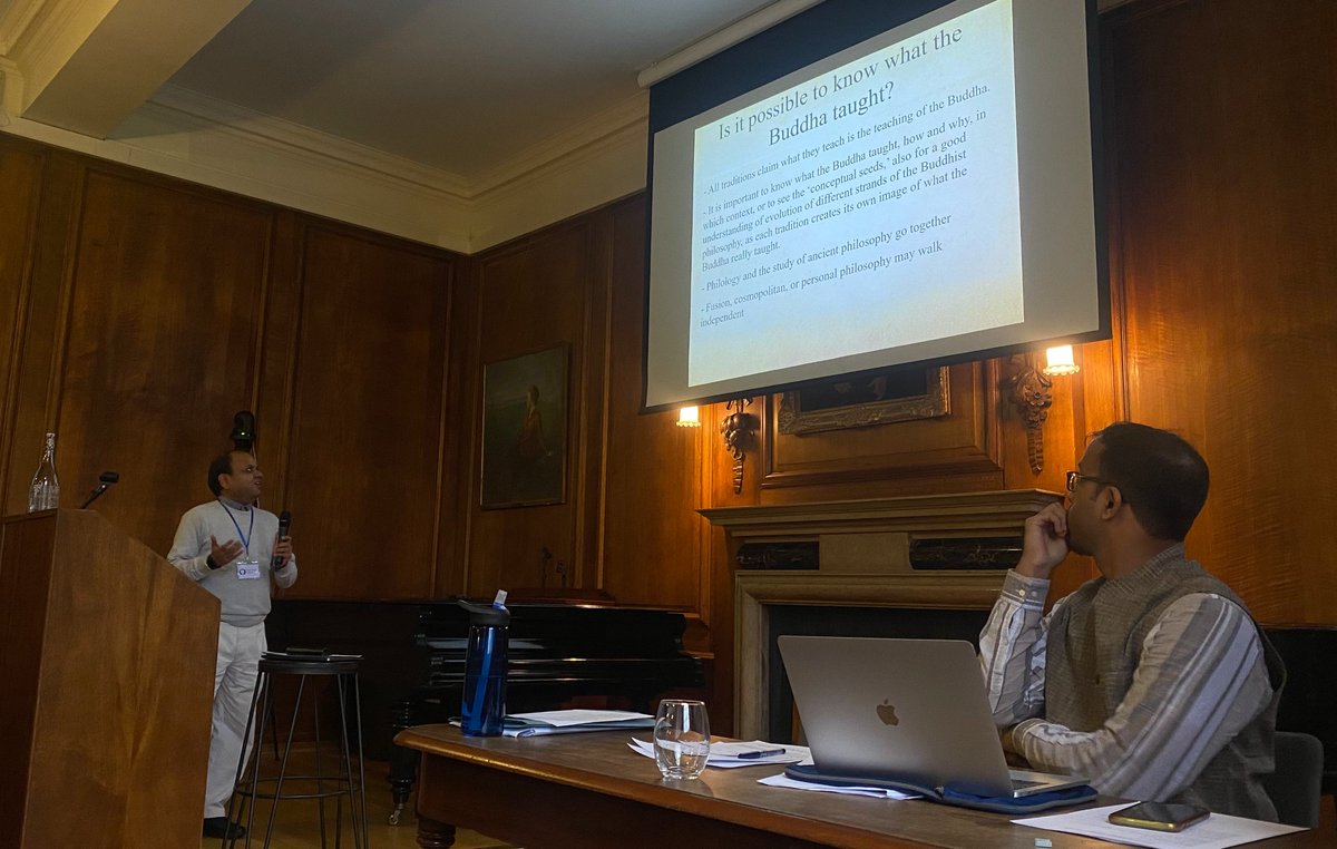 Welcoming our first speaker today:
Prof Diwakar Acharya!  

Discussing - ‘What the Buddha negated? How and why?’   

with questions from Shree Nahatathen