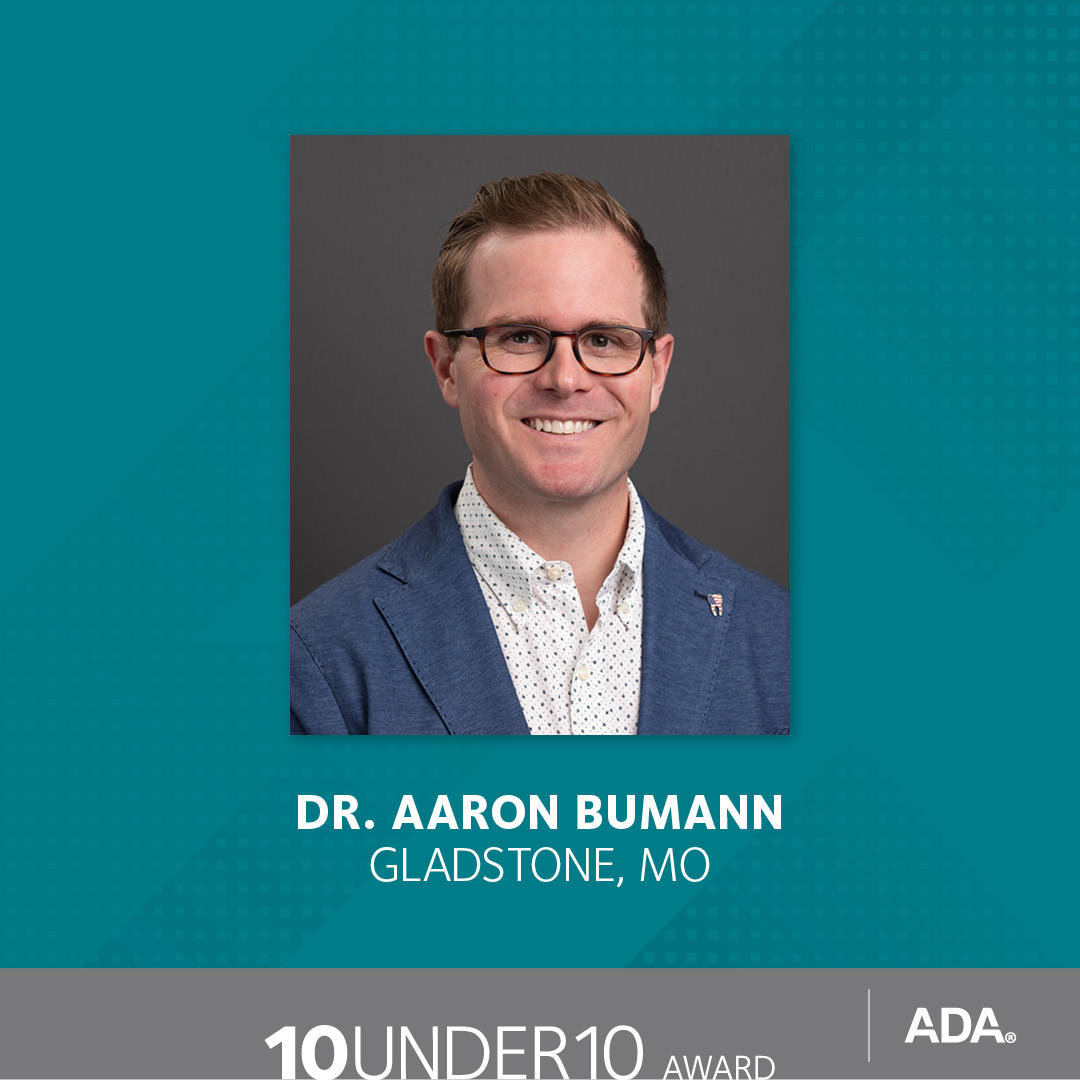 Meet Dr. Aaron Bumann, a pediatric dentist whose passion for dentistry flourished because of his mother, a dental hygienist. Raised in a small-town state capital, he developed an interest in policy and politics. Learn about this 2023 #ADA10Under10 honoree: bit.ly/470UaET