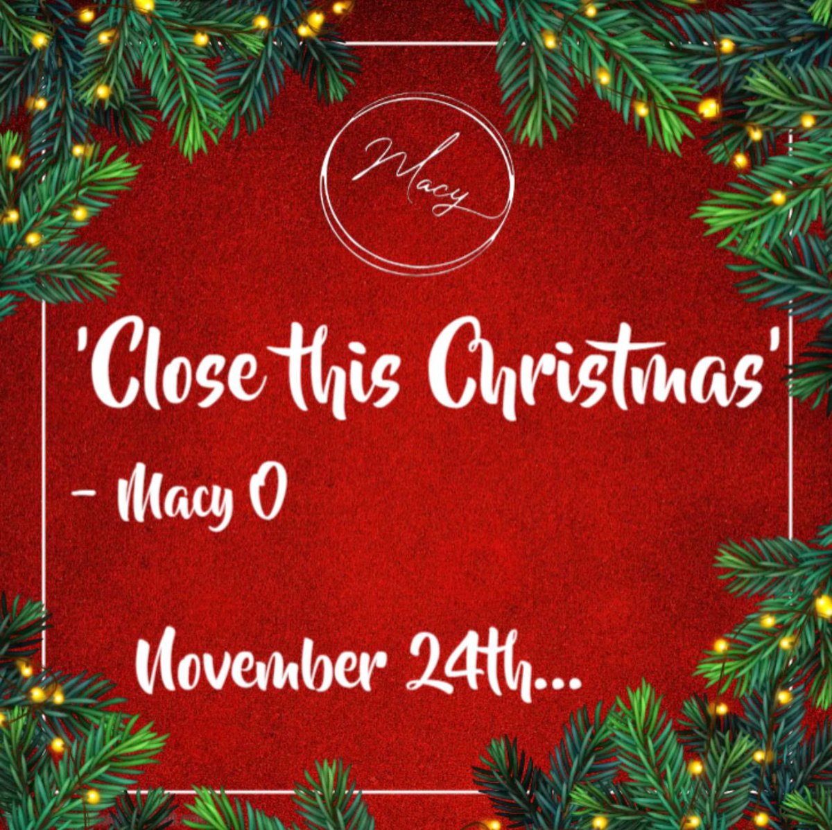 macy_neill's tweet photo. 🎅🎶 Get ready for some festive fun! My Christmas single 'Close to Christmas' arrives November 24th! Who's excited to jingle all the way with me? 🌟🔔 #christmassingle #newmusic #macyo #christmassong #christmasmusic #holidaymusic #songwriter #originalsong #comingsoon #newsingle https://t.co/pu7wSIHEfr