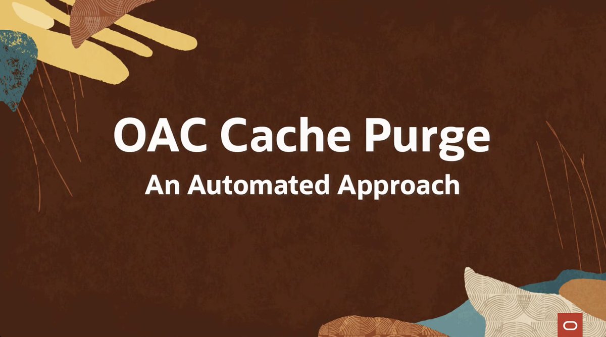 FEATURE FRIDAY! Learn how to clear the cache in #OAC using an ODBC command in a custom script, which you can schedule to run - automating a task and saving you time!

social.ora.cl/6017ucltF