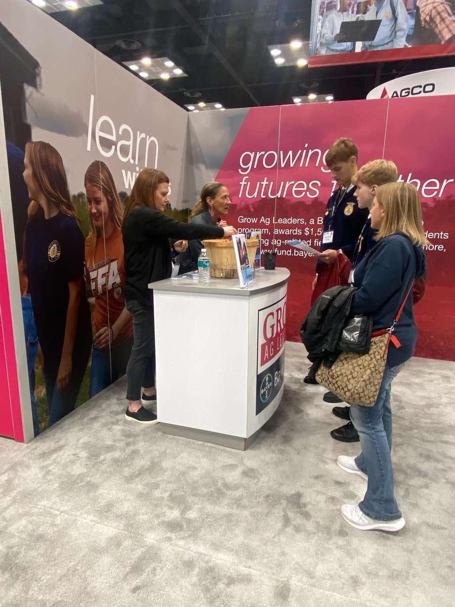 Bayer4CropsUS's tweet photo. Bayer is proud to partner with @nationalffa and offer Ag Scholarships through our Grow Ag Leaders scholarship program! #GrowWithUs #Convention23 #FFA23

Learn more about the program: https://t.co/iqv56SIE9L https://t.co/SkNSWLjQ4E