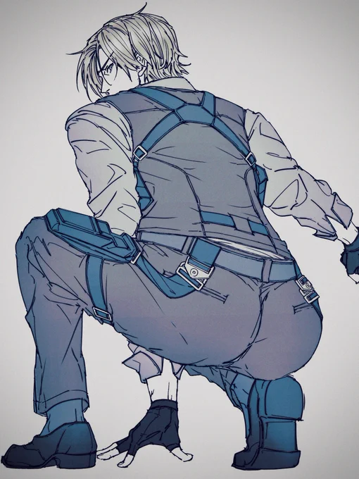いいの日&いい推しの日という事でアングルな6レオン君をソッ…(加筆版)  #LeonKennedy