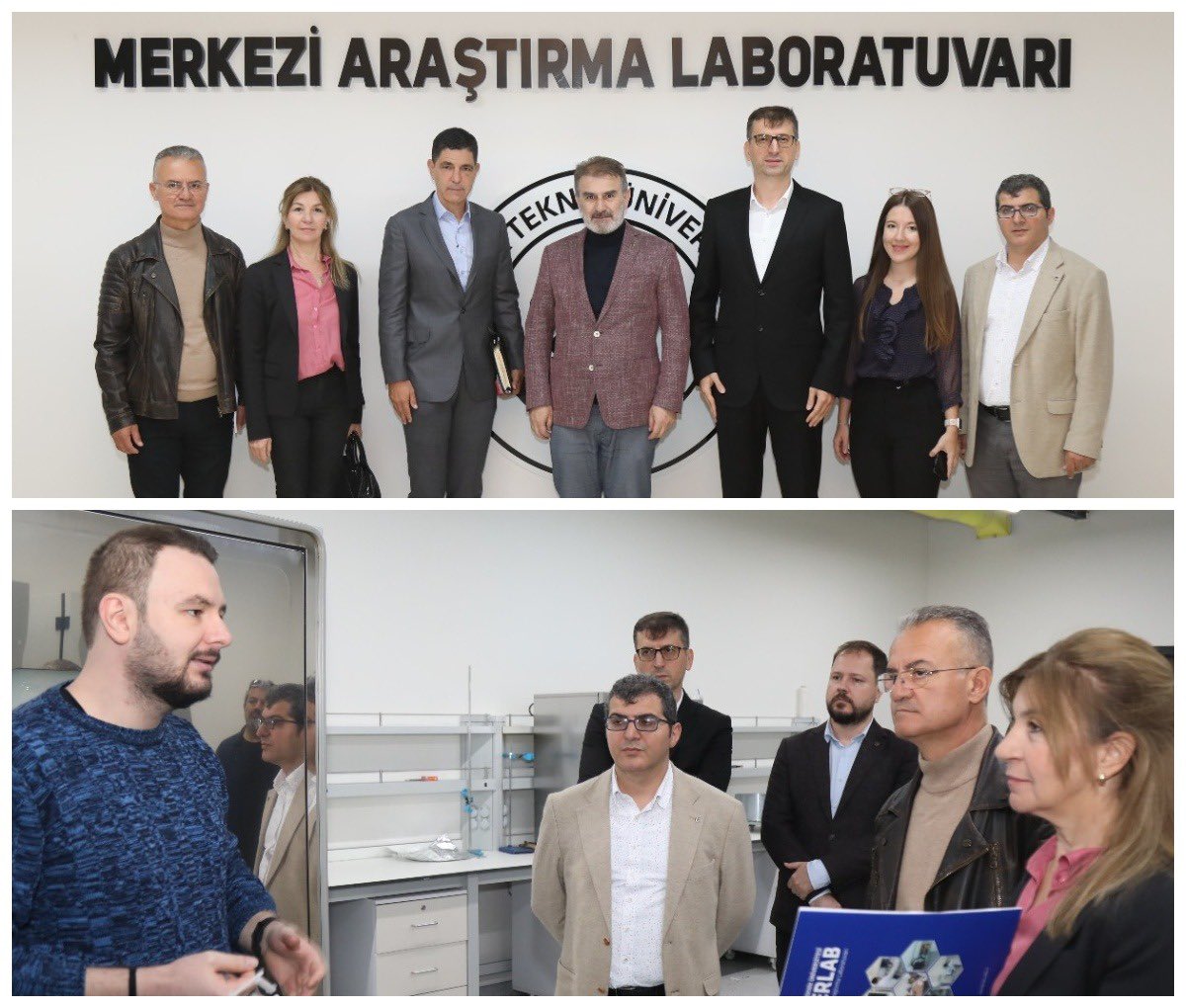 BursaTeknikUni's tweet photo. BOSİAD Başkanı Rasim Çağan ve YK Üyeleri üniversite sanayi işbirliği kapsamında ortak çalışma ve proje olanaklarını görüşmek üzere Rektörümüz Prof. Dr. Naci Çağlar ve Üniversite yönetimimiz ile bir araya geldi. BOSİAD heyeti MERLAB'da da incelemelerde bulundu. https://t.co/qYLG3zNNow