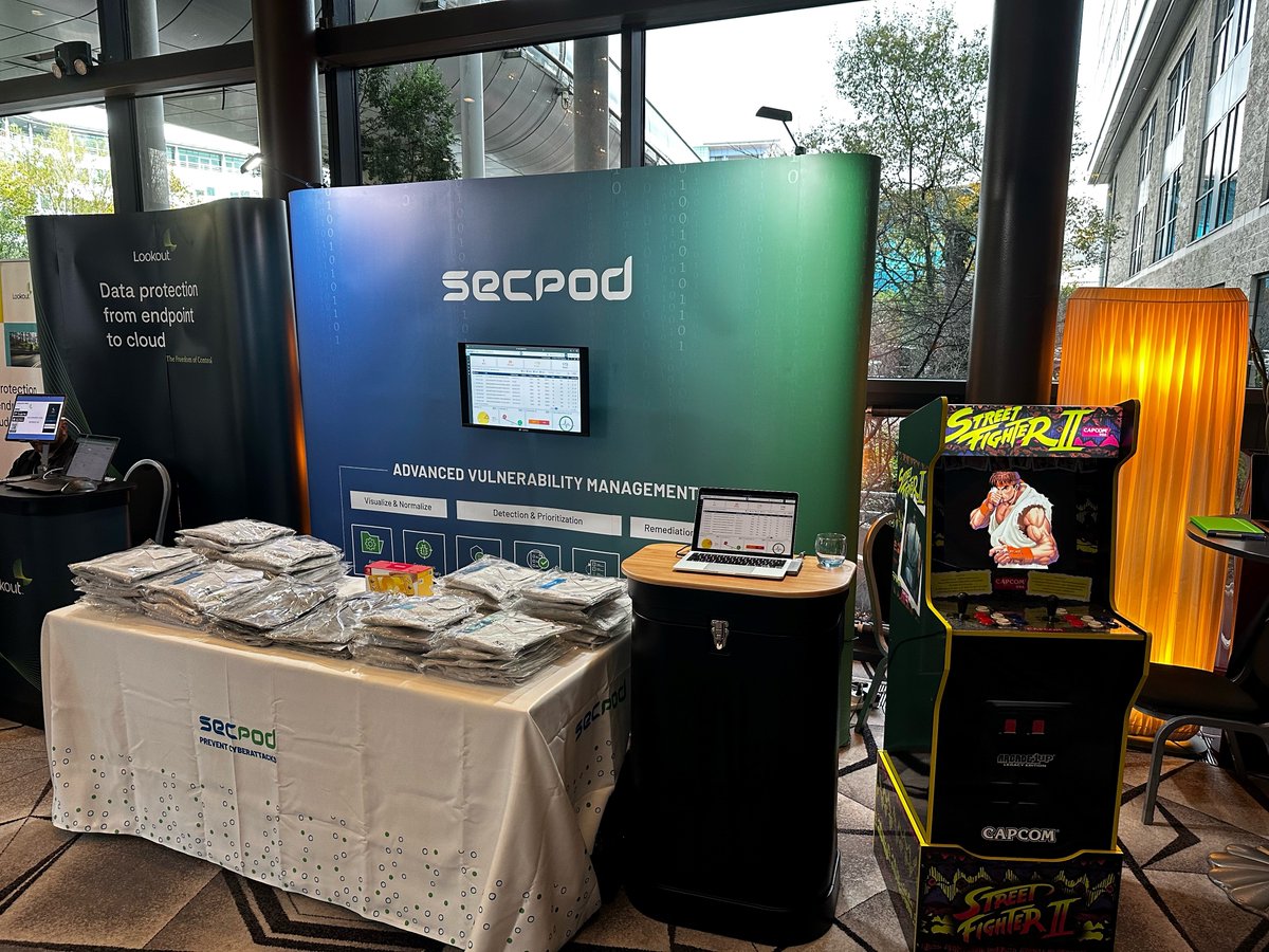 SecPod's tweet photo. Exciting talks and a lively session at NISC 2023!
Can't wait to meet you all next year!
#NISC23 #cybersecurity https://t.co/2G0OCTYfK7