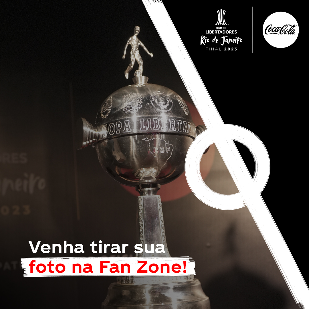 Hoje é a sua última chance de tirar uma foto com a taça da CONMEBOL Libertadores™! Venha para a Fan Zone viver essa experiência única. ⚽️🖤🏆 #Libertadores #GloriaEterna™ #AMagiaDeAcreditar
