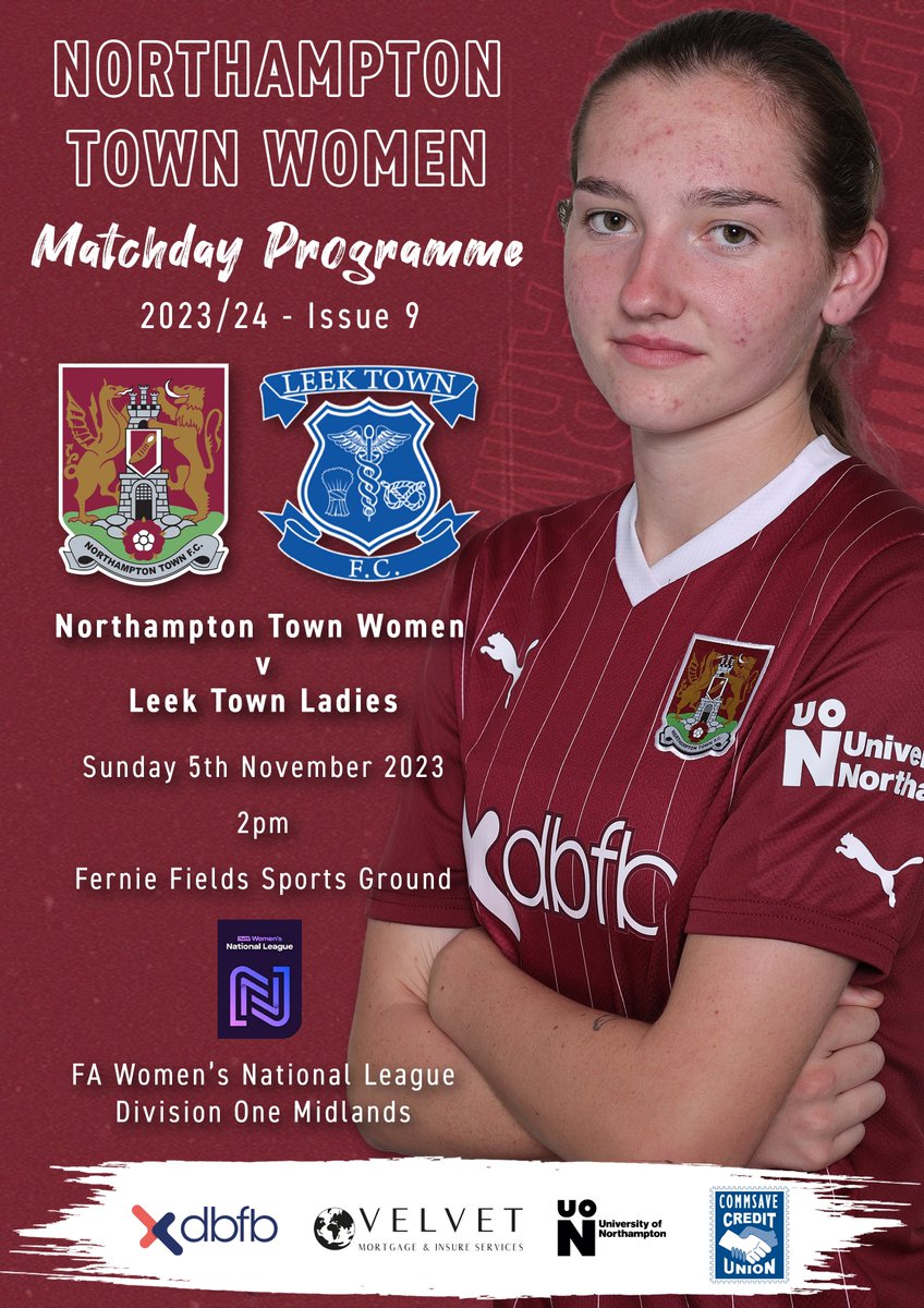 🗞️ The matchday programme for Sunday’s FA Women’s National League Division One Midlands fixture at home to Leek Town is available to read here: ntfccommunity.co.uk/womens-matchda…. #ShoeArmy 👞