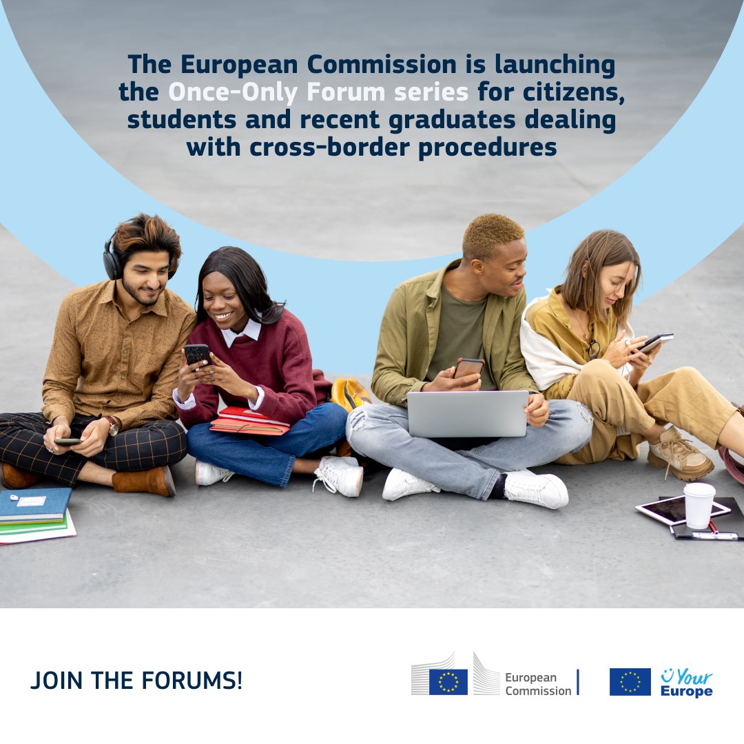 🤔 Ever moved to a different country &amp; found it difficult to register your vehicle or apply for student financing?  #OnceOnly is here to solve your admin headaches!

📣 Join the #OnceOnly Forums for Citizens and tell us what you think!

Apply now 👉 europa.eu/!dPYYJx