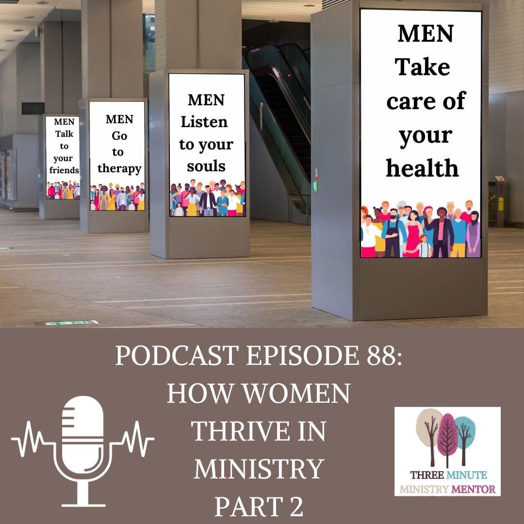 PODCAST | How Women Thrive in Ministry, Part 2 

Listen in to this episode with <a href="/ecampbellreed/">Eileen Campbell-Reed #BlackLivesMatter</a> that explores how men caring for their well-being and mental health affects flourishing in ministry for everyone. podcast.3minuteministrymentor.org 

#pastoralimagination #womeninministry