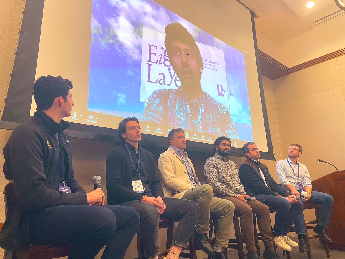 Kate (Ksenia) Laurence (@k_laurence_) on Twitter photo Are building too much infrastructure ?
#BCVCSummit2023 #BCVCSummit
Spicy 🌶️ discussion <a href="/el33th4xor/">Emin Gün Sirer🔺⚔️</a> @avalabsofficial <a href="/sgoldfed/">Steven Goldfeder</a> @offchainlabs <a href="/arbitrum/">Arbitrum</a> <a href="/sreeramkannan/">Sreeram Kannan</a> <a href="/eigenlayer/">EigenCloud</a> <a href="/sunnya97/">Sunny Aggarwal 🧪 ₿ull</a> <a href="/osmosiszone/">Osmosis 🧪</a> <a href="/cosmos/">Cosmos - The Interchain ⚛️</a> <a href="/hilmarxo/">Hilmar</a> <a href="/gelatonetwork/">Gelato</a> <a href="/ma2bd/">Mathieu Baudet</a> <a href="/linera_io/">Linera ⛓️</a> by <a href="/0xalpo/">Alpin Yukseloglu</a> <a href="/bloccelerate/">Bloccelerate VC</a> Are building too much infrastructure ?
#BCVCSummit2023 #BCVCSummit
Spicy 🌶️ discussion <a href="/el33th4xor/">Emin Gün Sirer🔺⚔️</a> @avalabsofficial <a href="/sgoldfed/">Steven Goldfeder</a> @offchainlabs <a href="/arbitrum/">Arbitrum</a> <a href="/sreeramkannan/">Sreeram Kannan</a> <a href="/eigenlayer/">EigenCloud</a> <a href="/sunnya97/">Sunny Aggarwal 🧪 ₿ull</a> <a href="/osmosiszone/">Osmosis 🧪</a> <a href="/cosmos/">Cosmos - The Interchain ⚛️</a> <a href="/hilmarxo/">Hilmar</a> <a href="/gelatonetwork/">Gelato</a> <a href="/ma2bd/">Mathieu Baudet</a> <a href="/linera_io/">Linera ⛓️</a> by <a href="/0xalpo/">Alpin Yukseloglu</a> <a href="/bloccelerate/">Bloccelerate VC</a>