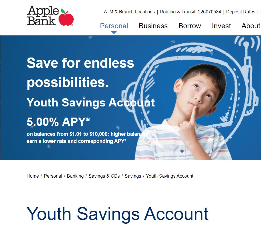 Finally, a high-yield savings account for young people ages 6 through 17. Now they can practice what they learned in their free #CentsAbility #FinancialLiteracy classes; all thanks to our partner at Apple Bank! See below for details.
applebank.com/personal/banki…