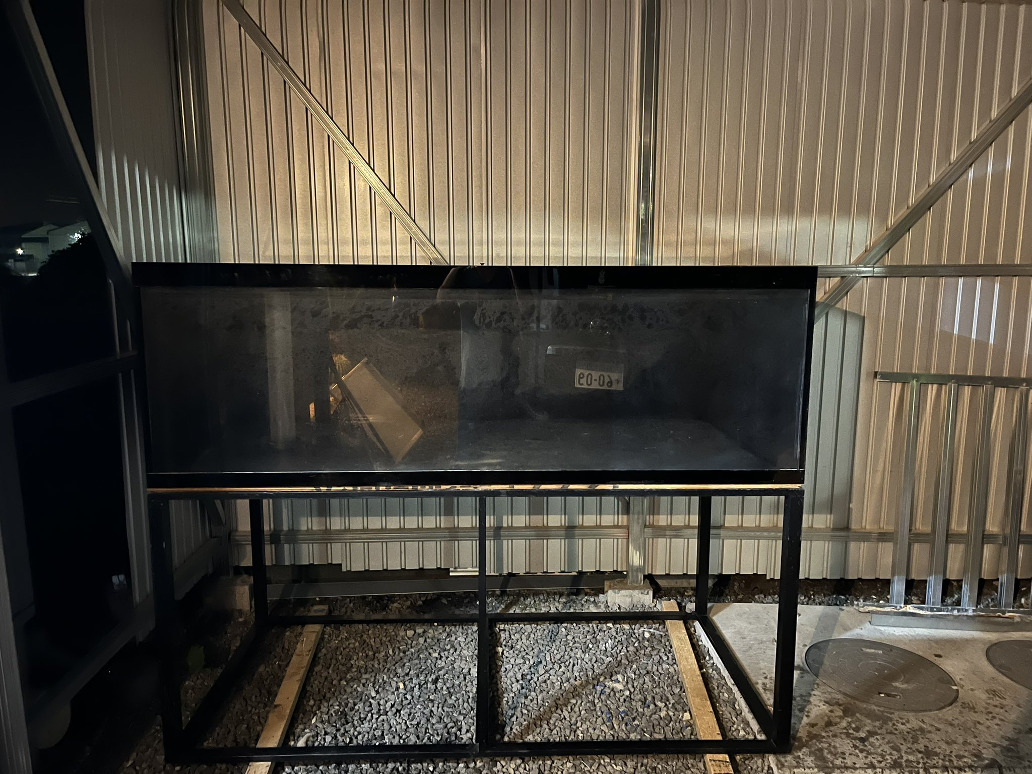 引き取り限定1800×900×600(H) オーバーフローアクリル水槽