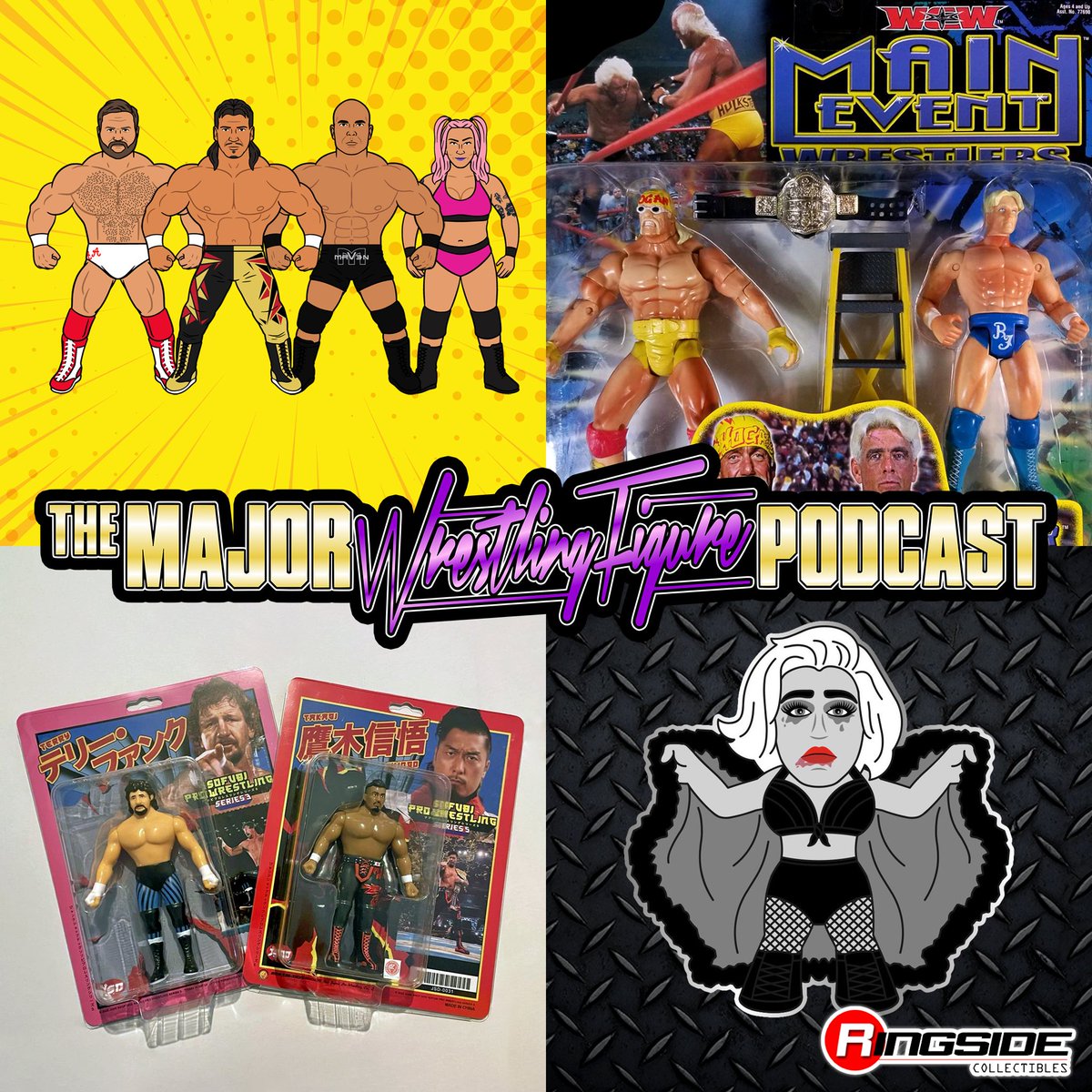 MajorWFPod's tweet image. DOWNLOAD THE LATEST EPISODE OF @MajorWFPod!

@TheMattCardona, @Myers_Wrestling, &amp;amp; @MarkSterlingEsq discuss #MajorBendies Series 6, WTF? Toy Biz WCW Hogan vs. Flair 2-Pack, @junkshopdog, @PWTees Micro Brawlers Toni Storm, &amp;amp; much more!

RP TO ENTER TO WIN PRIZE FROM @RingsideC!
