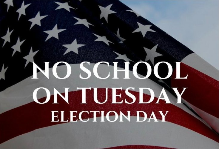 TWO reminders!!  
*Don't forget this weekend is "Fall Back"... turn those clocks back 1 hour!  
*Tuesday, 11/7/23, we are closed for voting day!  (We are in session on Monday 11/6/23)