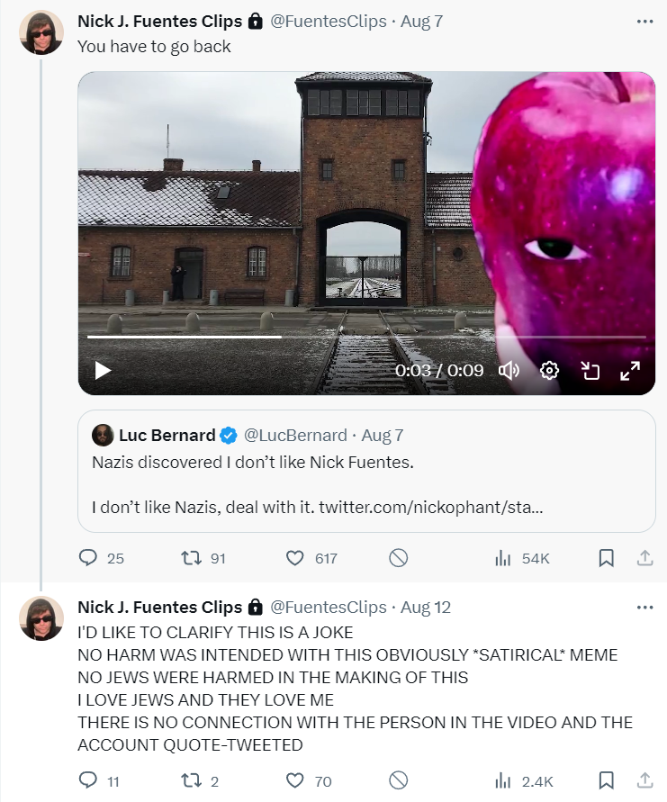 It got locked for 12 hours for "Hate Speech", but the post that got me banned IS STILL UP LMFAO 🤣🤣🤣