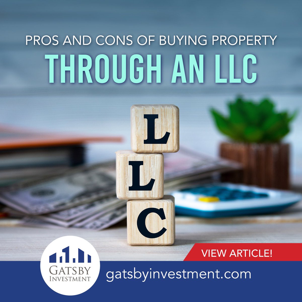 gatsbyinvest's tweet image. Should you own your investment properties under your own name? Or should you buy them through an LLC? We’re breaking down the pros and cons of buying property through an LLC in our latest article!

gatsbyinvestment.com/education-cent…
#LLC #LLCproperty #LLCstructure #realestateportfolio…