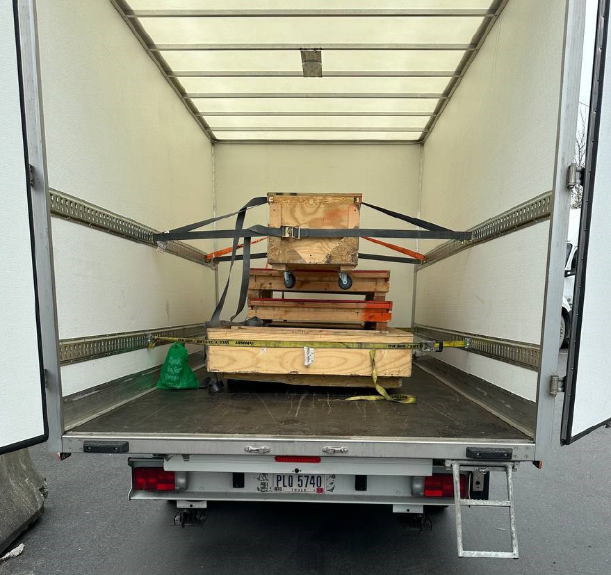 knichellogistic's tweet photo. This is an exhibit for Waging Peace in Vietnam. We've moved this around the US to several universities over the years. Here it is moving from the University of Alaska to the University of Colorado. Shipped by barge to Seattle where the inland carrier took it to its final stop! https://t.co/gypfAm4ndg