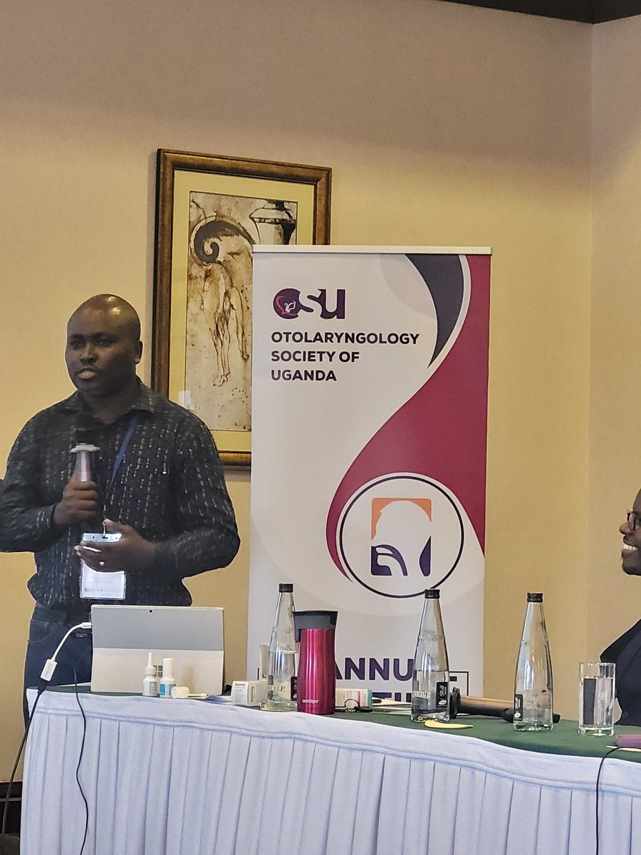 osuganda1's tweet image. Rhinologist Dr.Richard Byaruhanga presenting Trans nasal trans-sphenoidal approach to the pituitary gland.