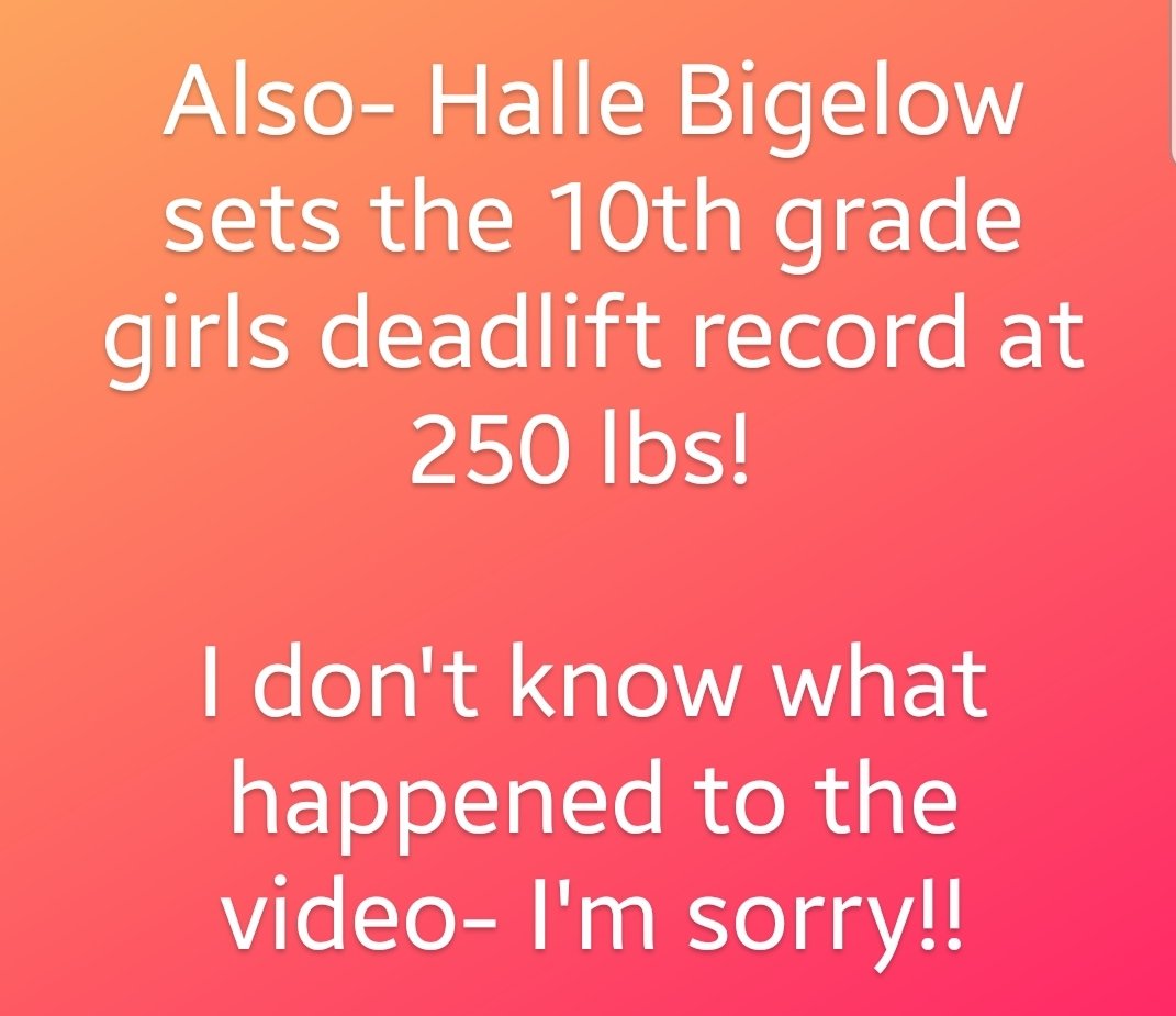 Gobles_Strength's tweet photo. 4th hour was a PR PARTY! #recordbreakers #gobles #girlswholift #strong https://t.co/e5cNo35Pje