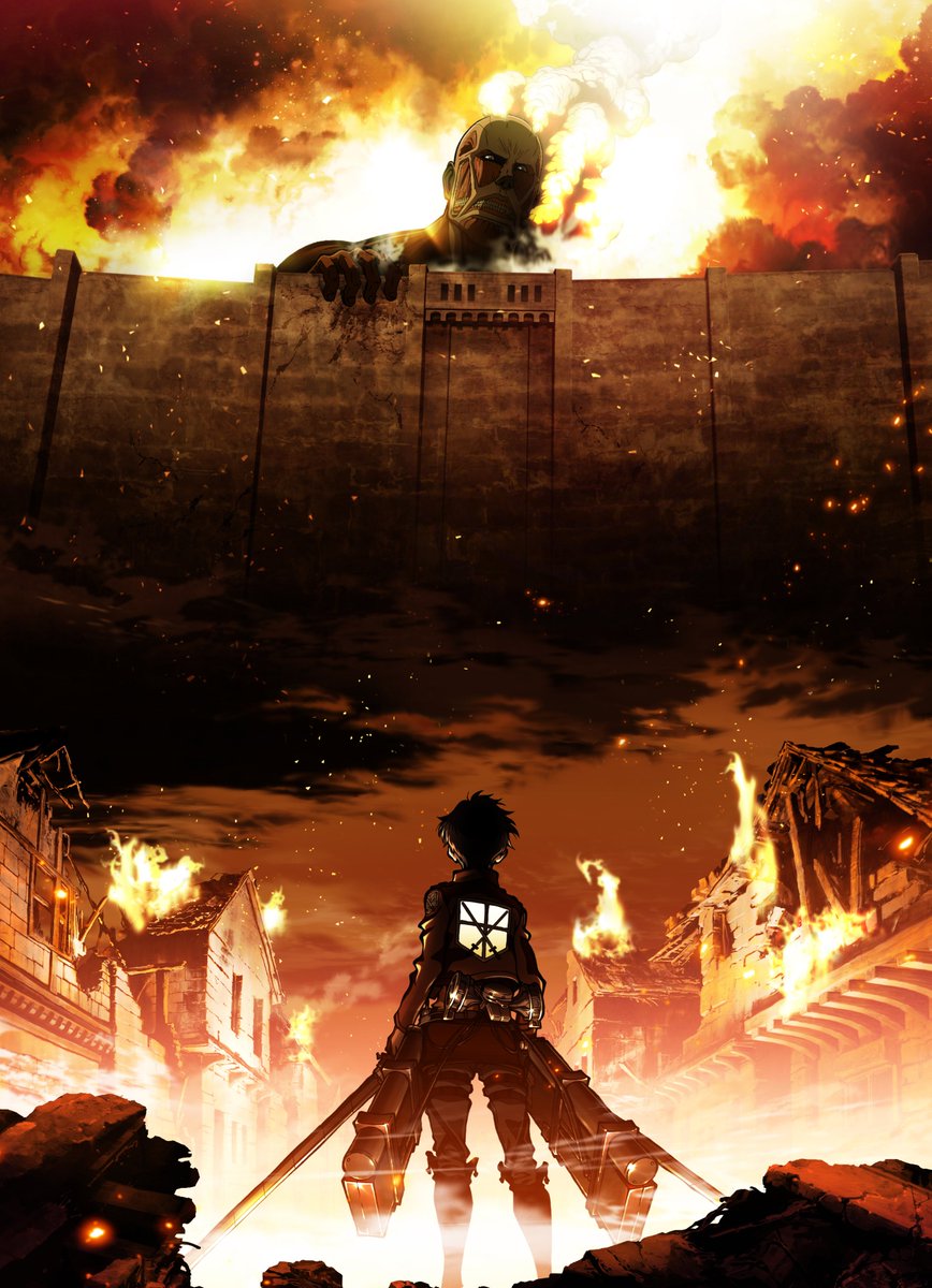 vatsiiiiiiiieee's tweet photo. 10 years of Attack on Titan between 2 key visuals, so much to talk about! #AttackOnTitan #10Years #KeyVisuals https://t.co/IqxpQIjlJm
