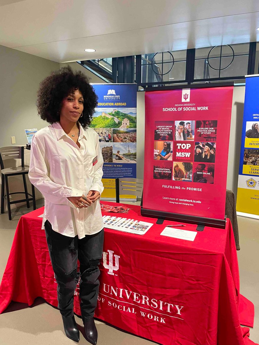 Michelle Smith of IU Southeast MSW program is here until 2PM in ADUC near the bookstore! 
Stop by to learn more!