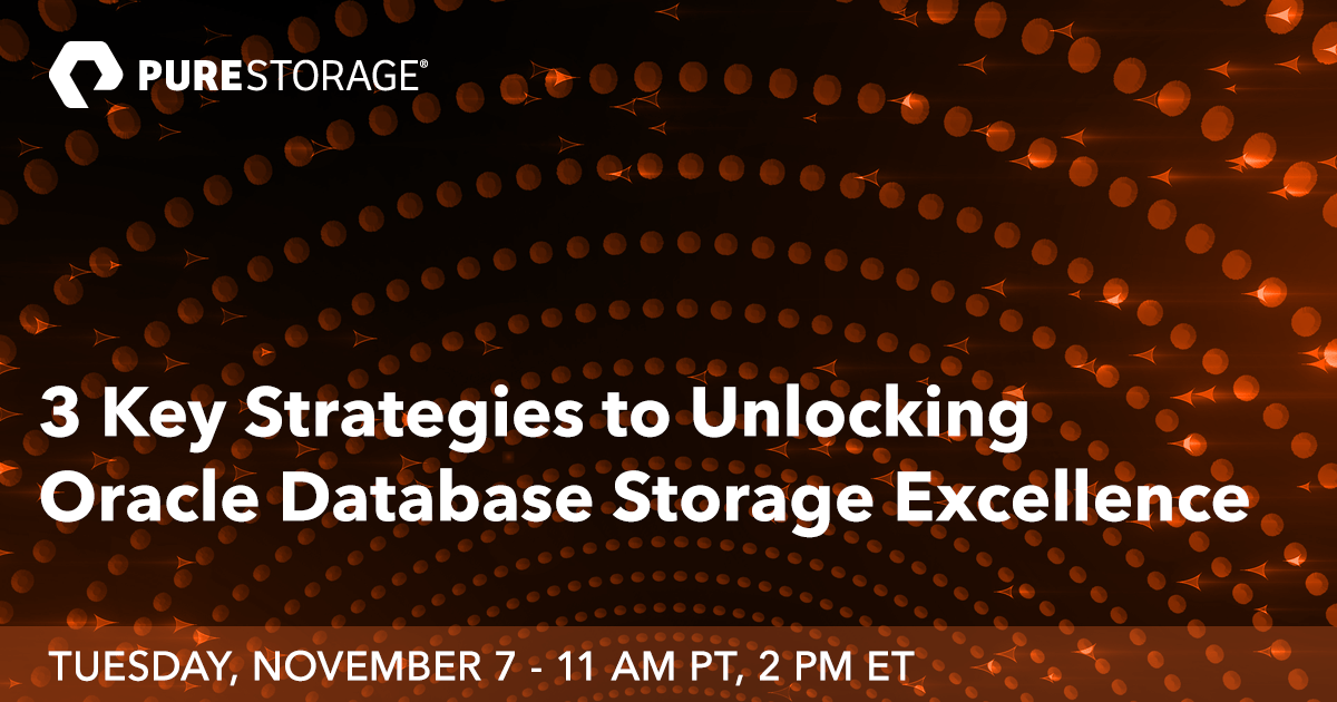 dbtrends's tweet photo. Unlock superior performance in your Oracle database environments with these 3 proven strategies. Say goodbye to storage bottlenecks! Register for this webinar today! #DatabaseManagement #OraclePerformance https://t.co/0NnO9dwi9L https://t.co/lLxnLxvjd9