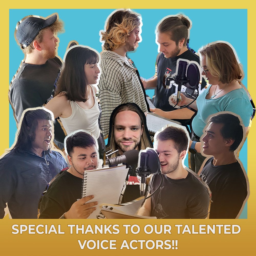 A super big thank you to the voice talent of #MonkeySplash!! For shamelessly giving us grunts of pain, yelps of excitement and screams of agony, we are eternally grateful.

#Indiedev #indiegame