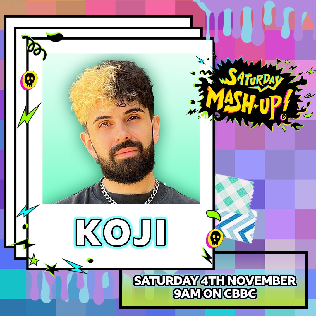 KojisRevenge's tweet photo. AHHH!! DOING MY FIRST LIVE TV APPEARANCE TOMORROW! 🎉 

Catch me on Saturday Mash-Up! on @cbbc at 9AM! ✨ https://t.co/F0Yw2ovzhj