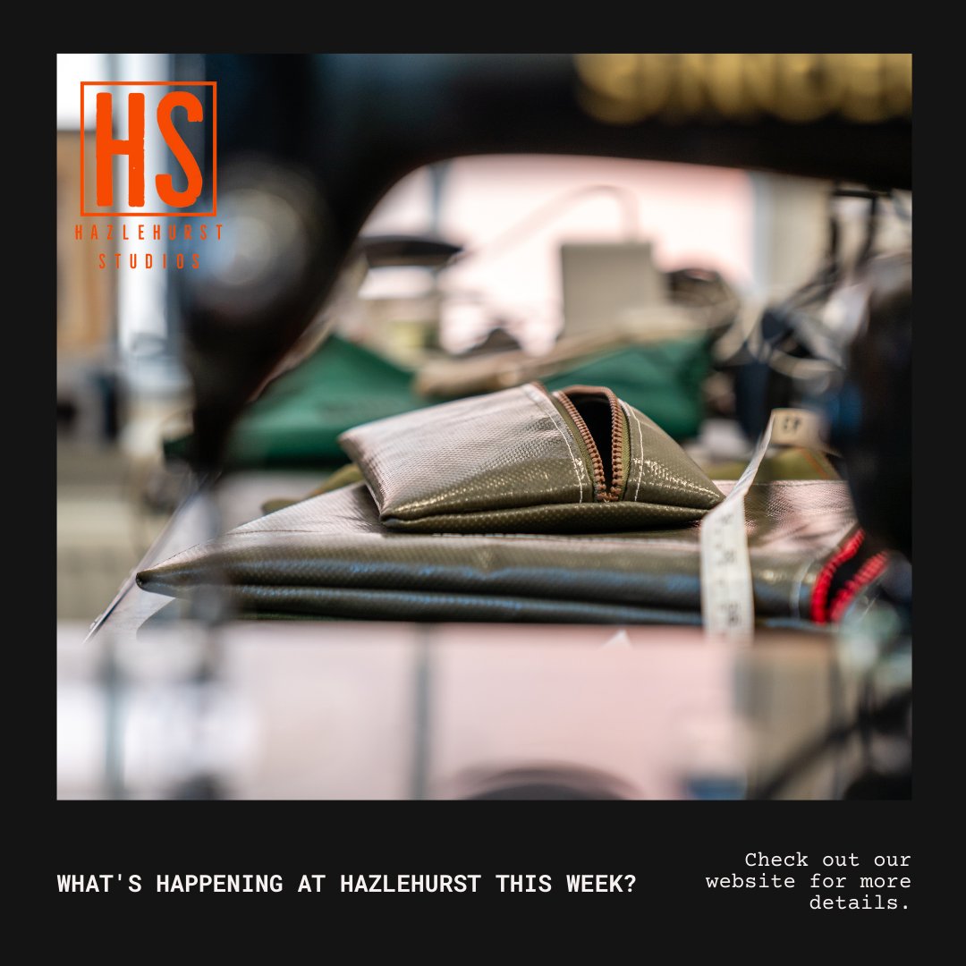 What's on at Hazlehurst Studios this week? Links to book and find out more: shoutout.wix.com/so/1fOjDgU0T?

📅 Sat 4th: Introduction to Street Photography 
📅 Tue 7th: Launching 'Hazlehurst Hotdesk' sessions with refreshments! Message us if you're coming.  1/2