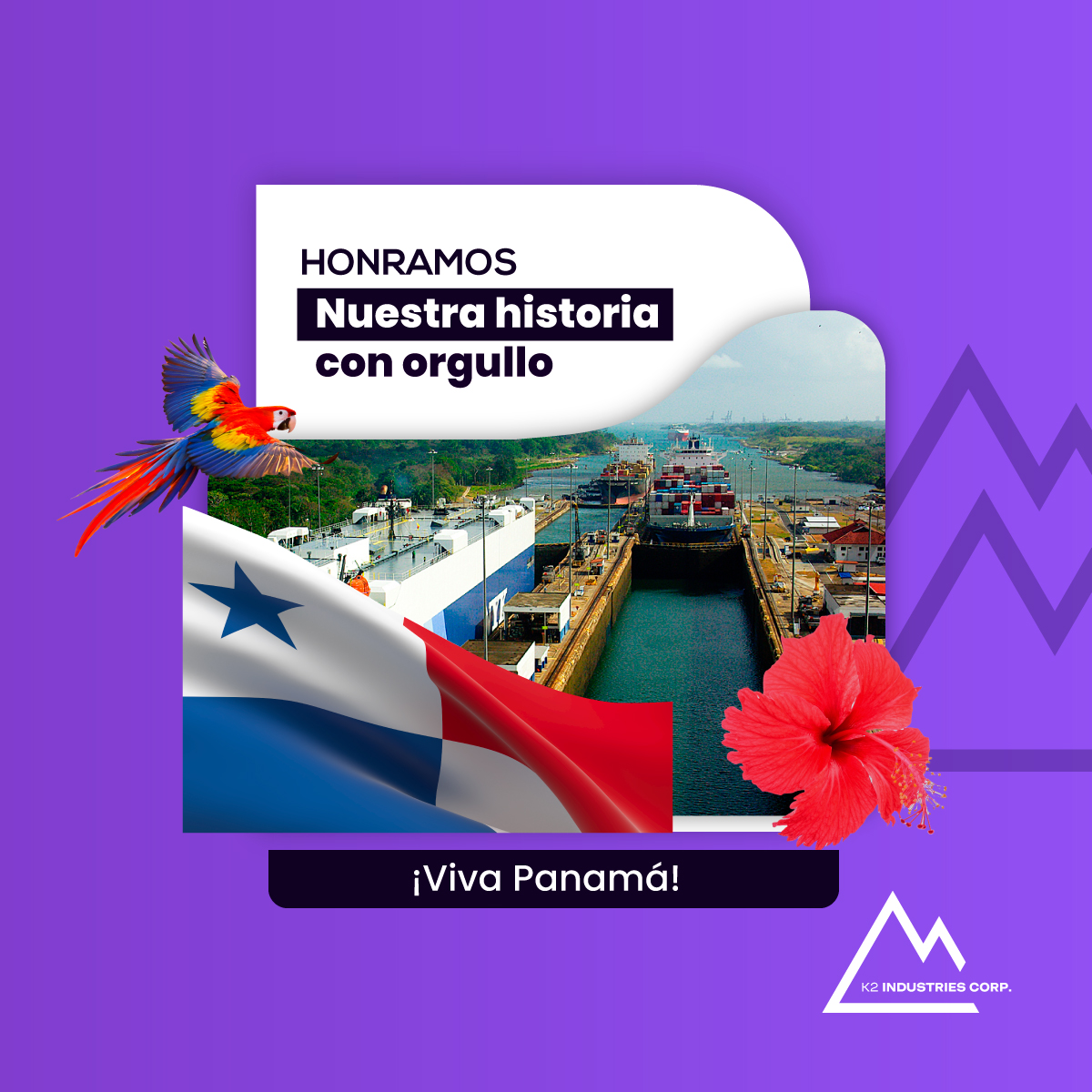 Llega el mes de Noviembre y le decimos a la patria FELICIDADES PANAMÁ!!!

Sentimos mucho orgullo de pertenecer a esta tierra de gente trabajadora y honrada que día tras día dan lo mejor de si mismos.

Un grato saludo de parte de K2 Grupo Empresarial