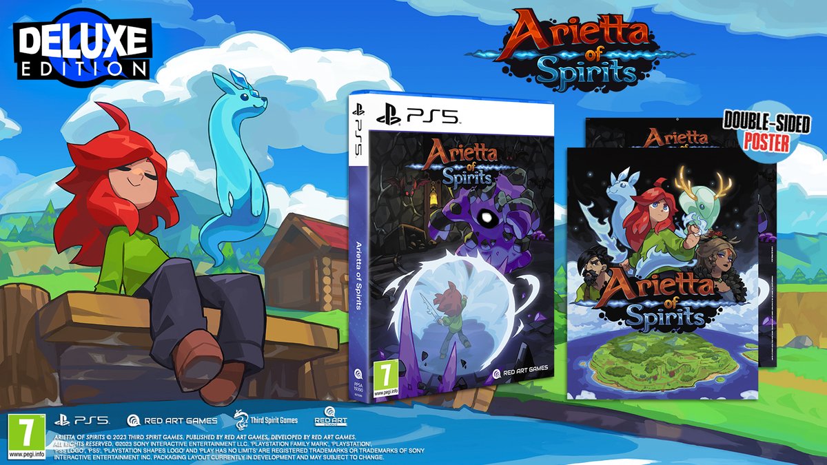 RedArtGames's tweet image. The beautiful and moving Arietta of Spirits is coming to PS5!

Help Arietta overcome her grandmother’s death in this story-driven Action Adventure title inspired by 16-bit era classics.

Pre-order your physical copy from bit.ly/AriettaofSpiri…

Out 12/15 digitally &amp;amp; physically!