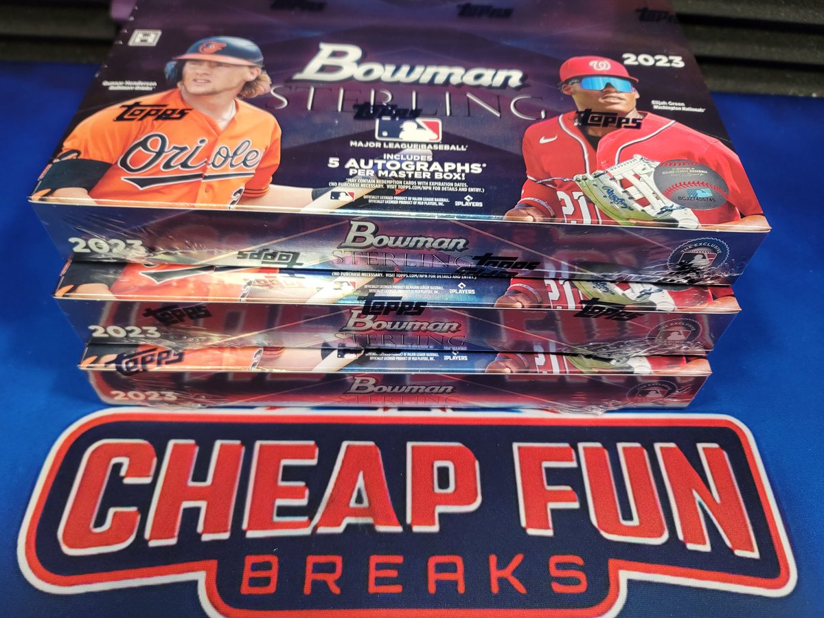11/4 2023 Bowman Sterling 3Box Divisional Random 189.99 3 spots