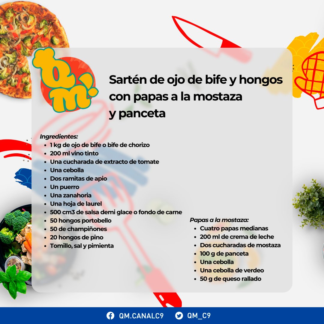 canal9oficial's tweet photo. #QuéMañana | ¡Pero qué RICO y SABROSO este #OjoDeBife 🥩! Se re antoja 🤤💜.
Mirá el paso a paso en https://t.co/eBRmr5sR6B 👉 #QueMañana 🍴 https://t.co/ib3xvAZduT