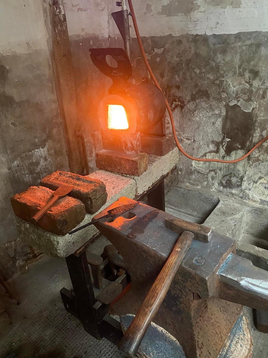 The forge is back lit and operational, wonder what has been crafted first? #forge #scotland