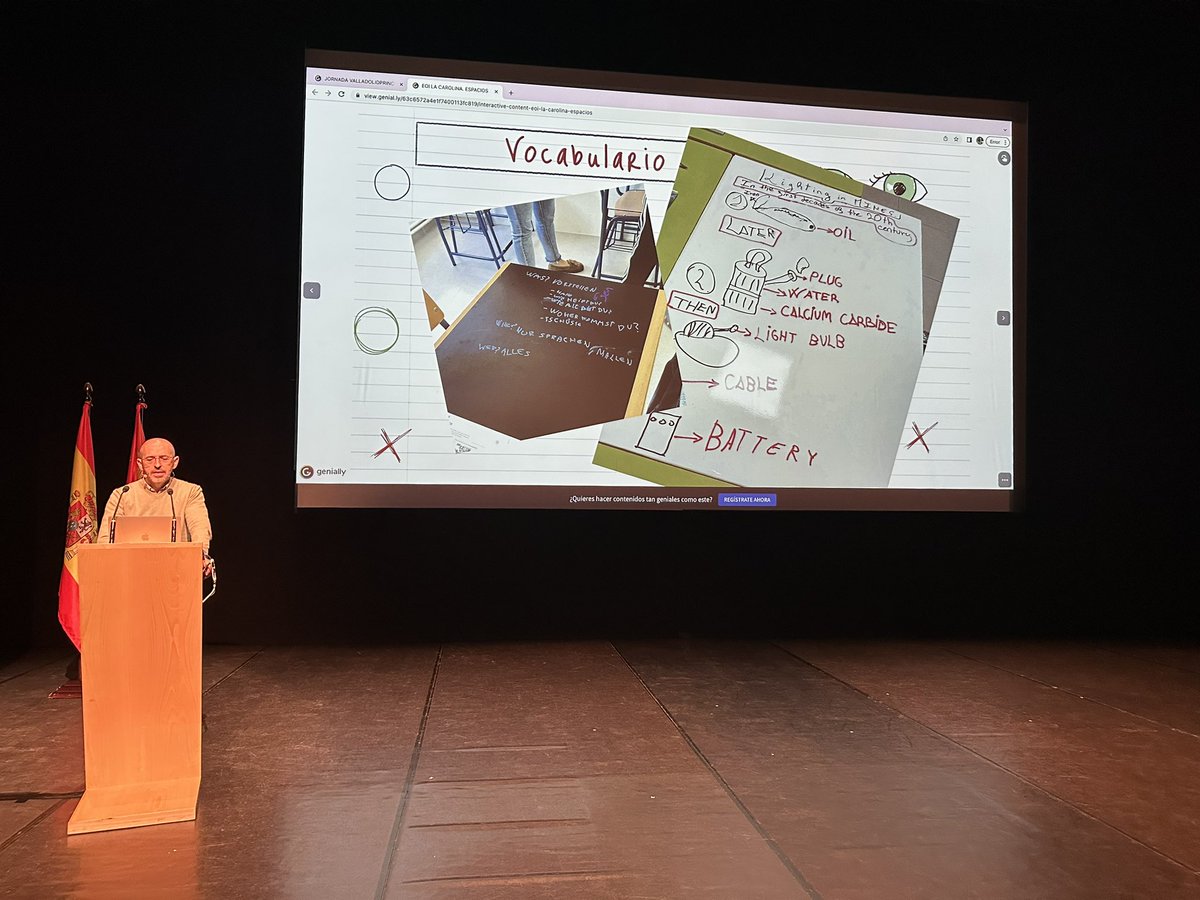 El pensamiento visual fomenta el protagonismo del alumno en su propio aprendizaje <a href="/desiderio_profe/">Desiderio L. Hervás</a> #EncuentroEOICyL