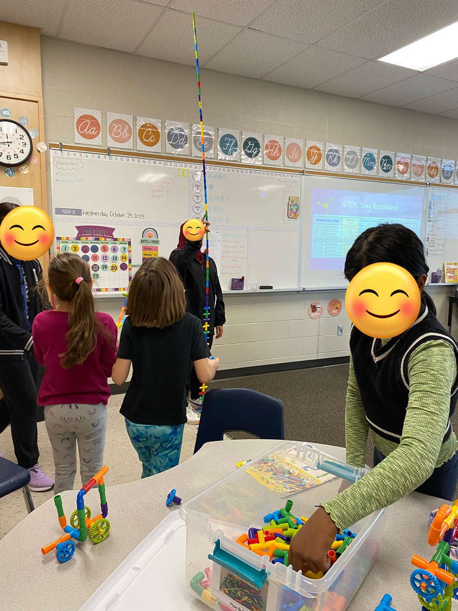 MrsHessel7's tweet photo. So proud of our kiddos and their innovation with our first #STEM day! Scribble bots, STEM stations, pencil catapults and coding micro:bits. The energy in these classrooms was incredible @alicialeeusher @StefTurner97 @dtangred @SACTVDSB https://t.co/3sdmHAY47J