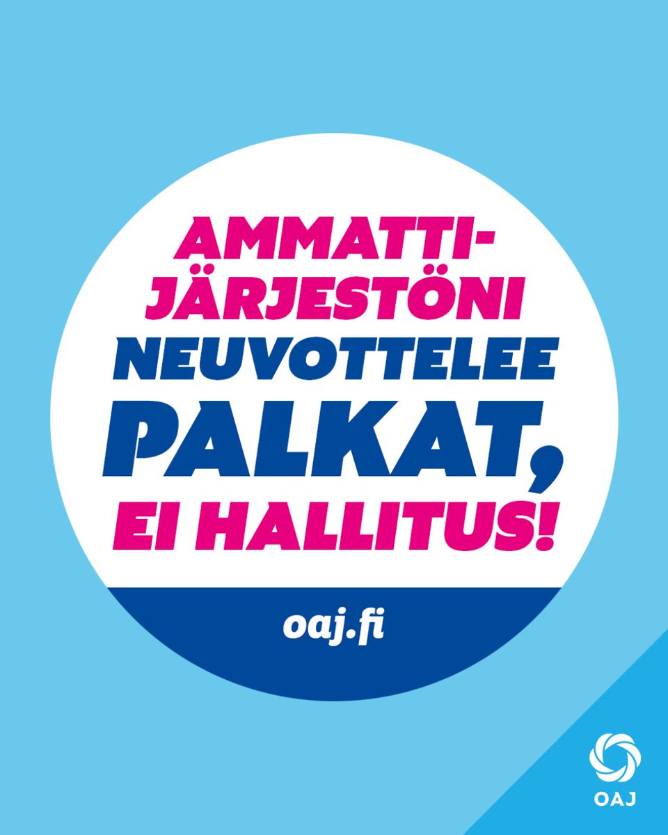 oajry's tweet photo. 📢Vastustamme jyrkästi vientivetoisen työmarkkinamallin kirjaamista lakiin!
❌Poliitikkojen ei pidä sekaantua palkkaneuvotteluihin. 
☝Edellytämme, että uudessa työmarkkinamallissa otetaan huomioon niin yksityinen kuin julkinen sektori sekä sovittelujärjestelmän kehittäminen. https://t.co/onNB1Z3KJo
