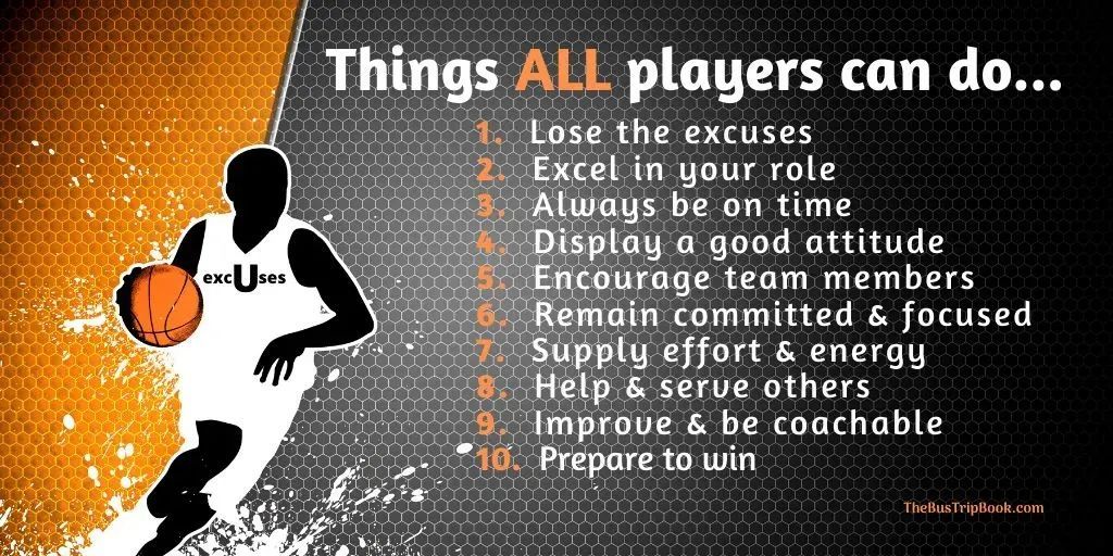 ALL Athletes Can...

1️⃣Lose the excuses
2️⃣Excel in your role
3️⃣Always be on time
4️⃣Display a good attitude
5️⃣Encourage team members
6️⃣Remain committed &amp; focused
7️⃣Supply effort &amp; energy
8️⃣Help &amp; serve others
9️⃣Improve &amp; be coachable
🔟Prepare to win

~via <a href="/CoachBechler/">Jamy Bechler</a>