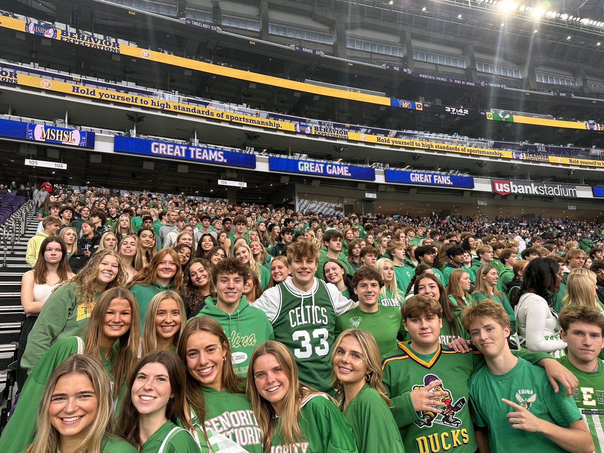 MSHSL Girls’ Soccer State Championship! Over 800 Ss in support. Let’s go #Hornets!