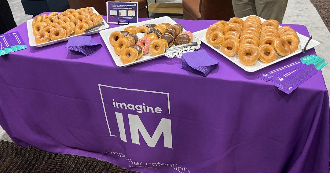 ImagineLearning's tweet photo. Good morning @CAMathCouncil South 2023! Come start your day with us! We've got coffee and donuts at Booth #401 until 10 am. We can't wait to chat with you about the new #ImagineIM! โ๐ฉ๐ #EduTwitter #EduConference #CMCMath https://t.co/n2kyb434Jb